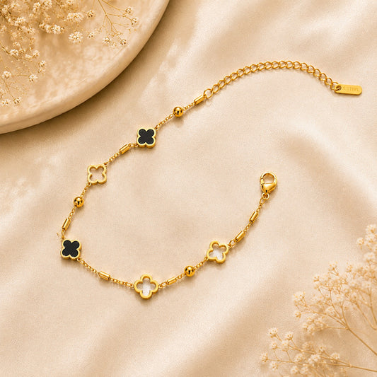 Noir Clover Bracelet